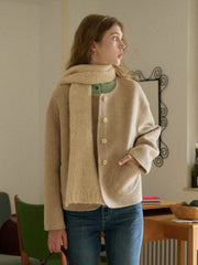 Savanna Round Neck 100% Wool Jacket