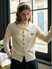 Rosalie Peter Pan Collar Button Cardigan