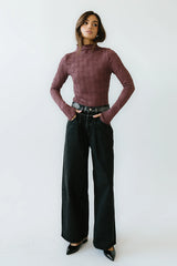 Benny Textured Top in Berry