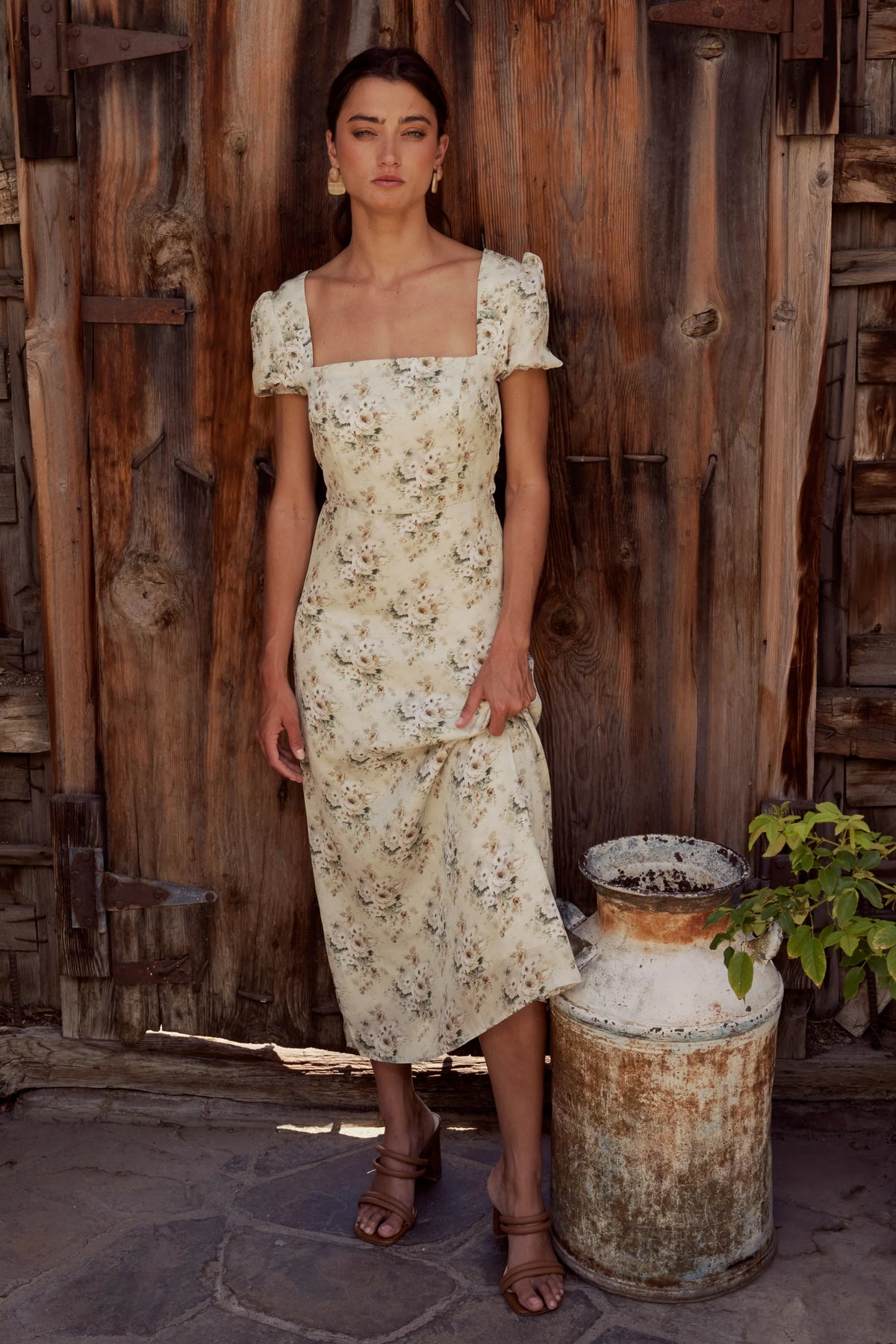 Ayden Floral Midi Dress