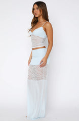 Not The One Maxi Skirt Blue