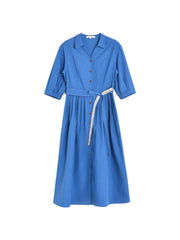 Dolly V-Neck 100% Cotton Dress