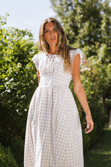 Amani Plaid Maxi Dress