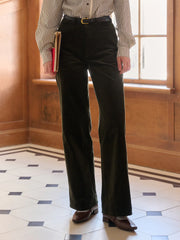 Isabela Straight Cotton Trousers