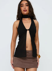 Scarface Tie Top Black