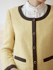 Catherine Yellow Tweed Jacket