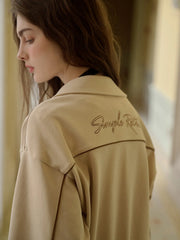 Chloe Polo Collar Cotton Cardigan