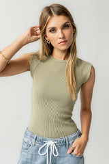 Huxley Tank in Olive