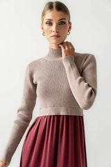 Zeda Midi Dress in Wine