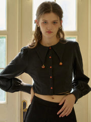 Giuliana Round Neck Halloween Collision Pumpkin Chapter Shirt