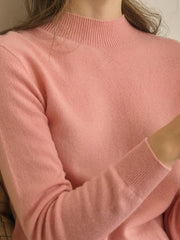 Kamari Mock Neck 100% Wool Slim Fit Knit Sweater