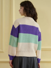Esther Color-Blocked Ribbed Cozy Sweater