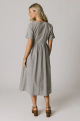 Narla Striped Maxi Dress in Navy