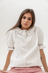 Gemma Collared Blouse