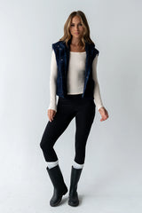 Audrey Ribbed Top in Ecru