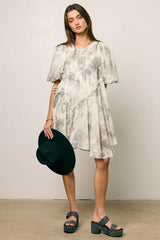 Kellie Abstract Babydoll Dress