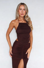 Everlasting Halter Top Chocolate