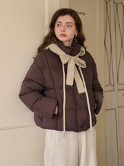 Maisy Stand Collar Short Down Jacket