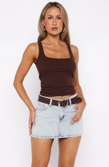 Won't Be Lonely Denim Mini Skirt Glacier Blue