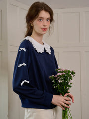 Karen Peter Pan Collar  Sweatershirt