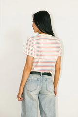 Christopher Striped Tee in Multi