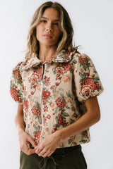 Joanna Floral Zip Up
