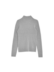 Abby Mock Neck Ribbed Sweater