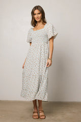 Asha Floral Midi Dress
