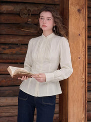 Naya Classical Stand Collar Blouse