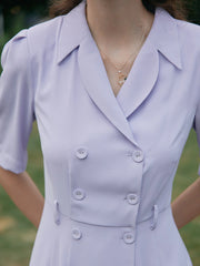 Natalie Chiffon Suit Midi Dress