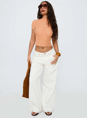 Padra Short Sleeve Top Orange