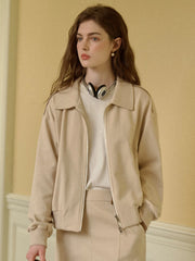 Chloe Polo Collar Cotton Cardigan