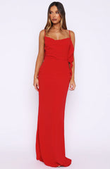 Love Blossoms Maxi Dress Red
