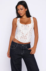 Sunset Kisses Bustier White