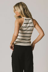 Kamari Striped Tank Top in Olive