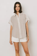 Easton Mixed Media Blouse