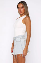 Amelia Denim Mini Skirt Glacier Blue