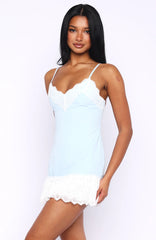 Sunlit Dream Mini Dress Baby Blue