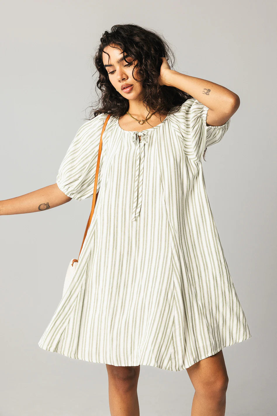 Jenny Striped Babydoll Dress