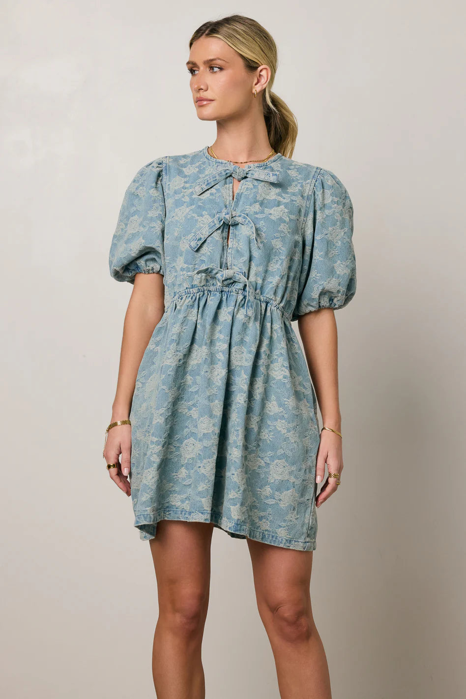 Pony Denim Mini Dress