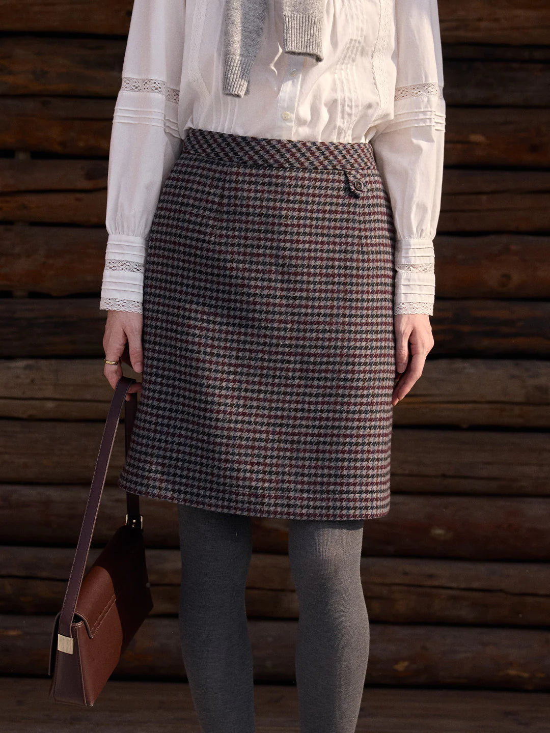Kelly A-Line Wool Skirt