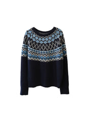 Estella Round Neck Fair Isle Sweater