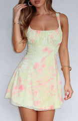 Hazy Day Mini Dress Wild Lemon