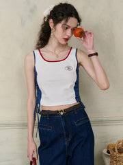 Ophelia Round Neck  SR Logo Camisole Top