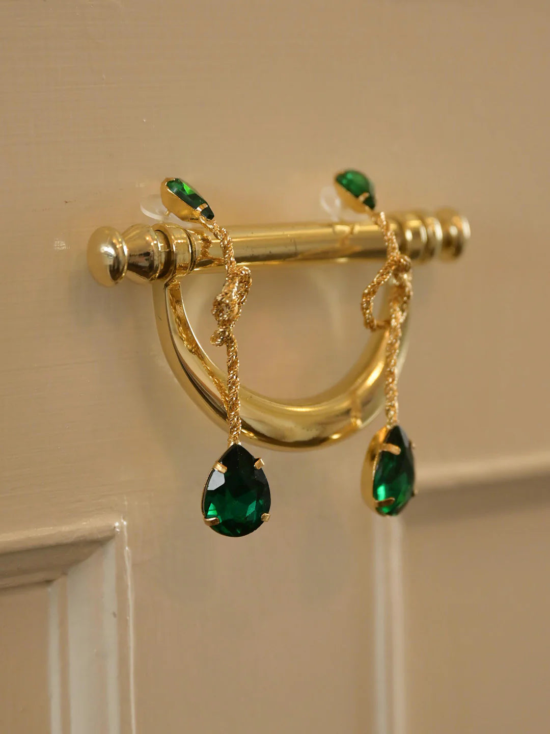 Macaron Vintage Knotted Green Earrings