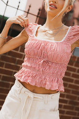 Mimi Gingham Top