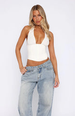 Again And Again Bustier White