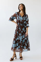 Cache Floral Midi Dress