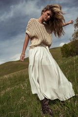 Toso Crocheted Top in Natural