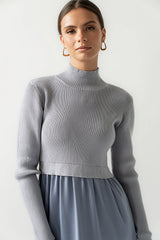 Zeda Midi Dress in Blue